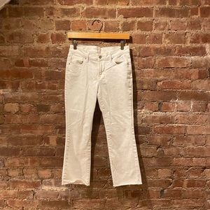 OLD NAVY fit and flair white denim jeans